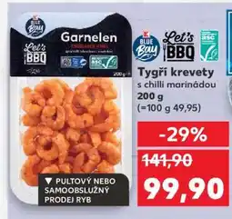 Kaufland Tygří krevety s chilli marinádou nabídka