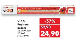 Kaufland VIGO! Papír na pečení nabídka