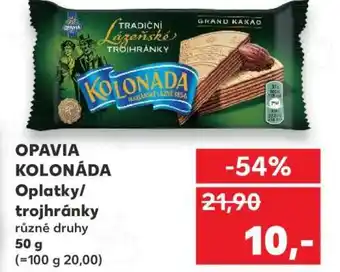 Kaufland OPAVIA KOLONÁDA Oplatky/trojhránky nabídka