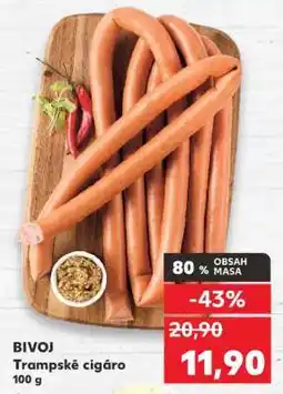 Kaufland BIVOJ Trampské cigáro nabídka