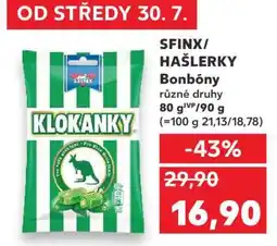 Kaufland SFINX/ HAŠLERKY Bonbóny nabídka