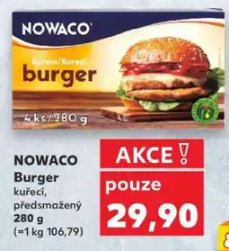 Kaufland NOWACO Burger nabídka