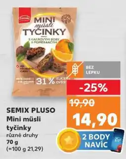 Kaufland SEMIX PLUSO Mini müsli tyčinky nabídka
