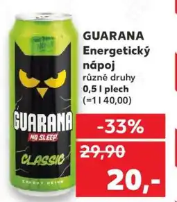 Kaufland GUARANA Energetický nápoj nabídka