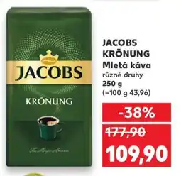 Kaufland JACOBS KRÖNUNG Mletá káva nabídka