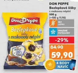 Kaufland Don Peppe Bezlepkové šišky s makovou náplní nabídka