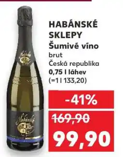 Kaufland HABÁNSKÉ SKLEPY Šumivé víno nabídka