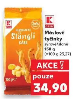 Kaufland Máslové tyčinky sýrové/slané nabídka