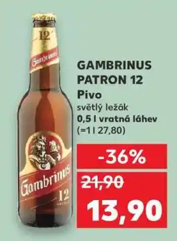 Kaufland Gambrinus Patron 12 nabídka