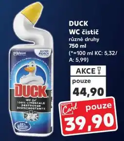 Kaufland Duck WC čistič nabídka