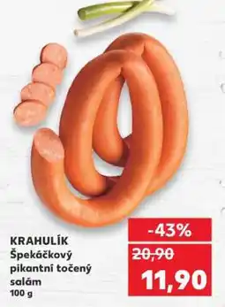 Kaufland KRAHULÍK Špekáčkový pikantní točený salám nabídka