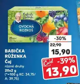Kaufland Babička Růženka čaj nabídka