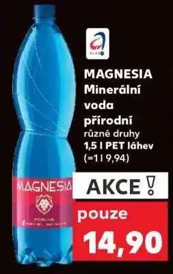 Kaufland Magnesia minerální voda nabídka