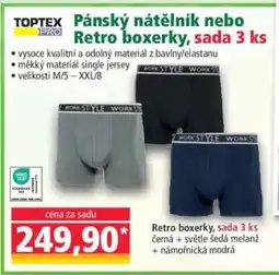 Norma Pánský nátělník nebo Retro boxerky, sada 3 ks nabídka