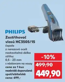 Kaufland PHILIPS Zastřihovač vlasů HC3505/15 nabídka