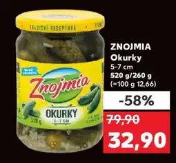 Kaufland Znojmia Okurky nabídka