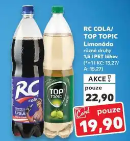 Kaufland RC COLA TOP TOPIC Limonáda nabídka