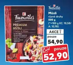 Kaufland Favourites Premium Müsli nabídka