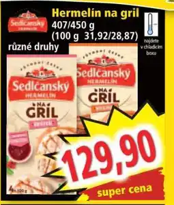 Norma Sedlčanský hermelín na gril nabídka
