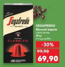 Kaufland Segafredo kávové kapsle nabídka