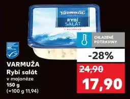 Kaufland Varmuža Rybí salát v majonéze nabídka