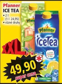 Norma Pfanner Ice tea nabídka