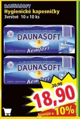 Norma DAUNASOFT Hygienické kapesníčky nabídka