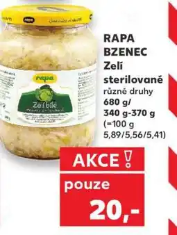 Kaufland RAPA BZENEC Zelí sterilované nabídka