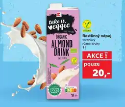 Kaufland take it veggie Organic Almond Drink nabídka