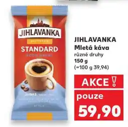 Kaufland JIHLAVANKA mletá káva nabídka