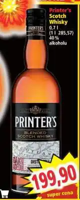 Norma Printer's Scotch Whisky nabídka