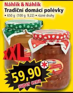 Norma Náhlík & Náhlík Tradiční domácí polévky nabídka