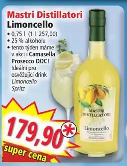 Norma Mastri Distillatori Limoncello nabídka