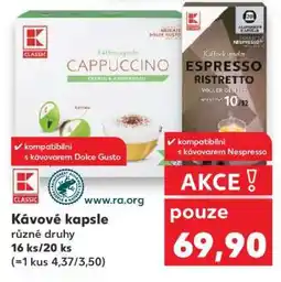 Kaufland Kávové kapsle nabídka