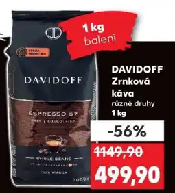Kaufland Davidoff zrnková káva nabídka