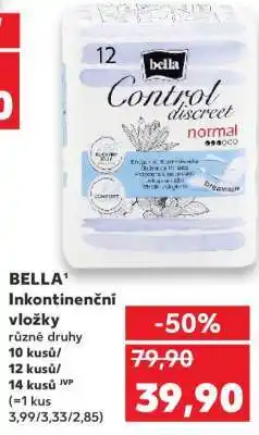 Kaufland BELLA Inkontinenční vložky nabídka