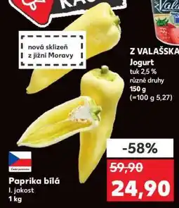 Kaufland PAPRIKA BÍLÁ nabídka