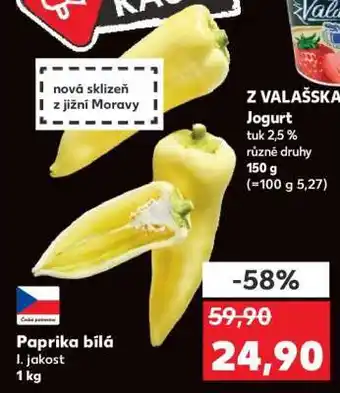 Kaufland PAPRIKA BÍLÁ nabídka