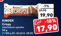 Kaufland KINDER CRISPY nabídka