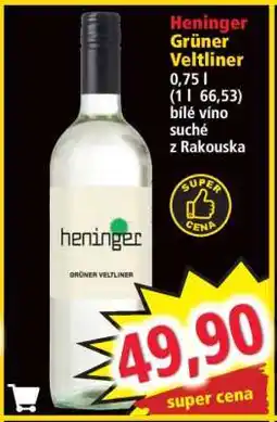 Norma HENINGER Grüner Veltliner nabídka