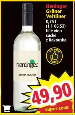 Norma HENINGER Grüner Veltliner nabídka