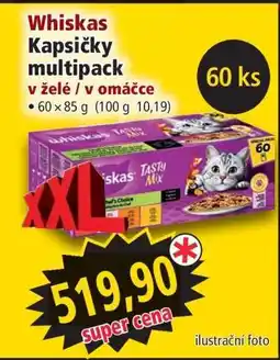 Norma Whiskas Kapsičky multipack nabídka
