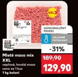 Kaufland Mleté maso mix XXL nabídka