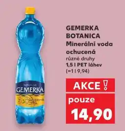Kaufland GEMERKA BOTANICA Minerální voda ochucená nabídka