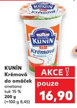 Kaufland KUNÍN Krémová do omáček nabídka