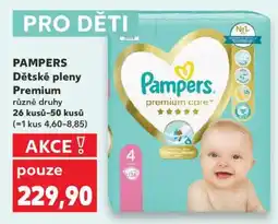 Kaufland PAMPERS Dětské pleny Premium nabídka