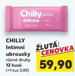 Kaufland Chilly intimní ubrousky nabídka