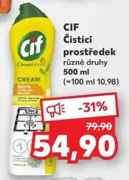 Kaufland CIF Čisticí prostředek nabídka