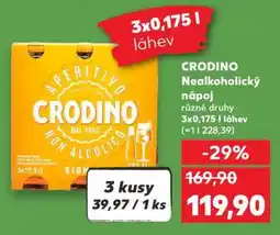 Kaufland CRODINO Nealkoholický nápoj nabídka