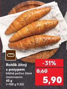 Kaufland Rohlík žitný s posypem nabídka